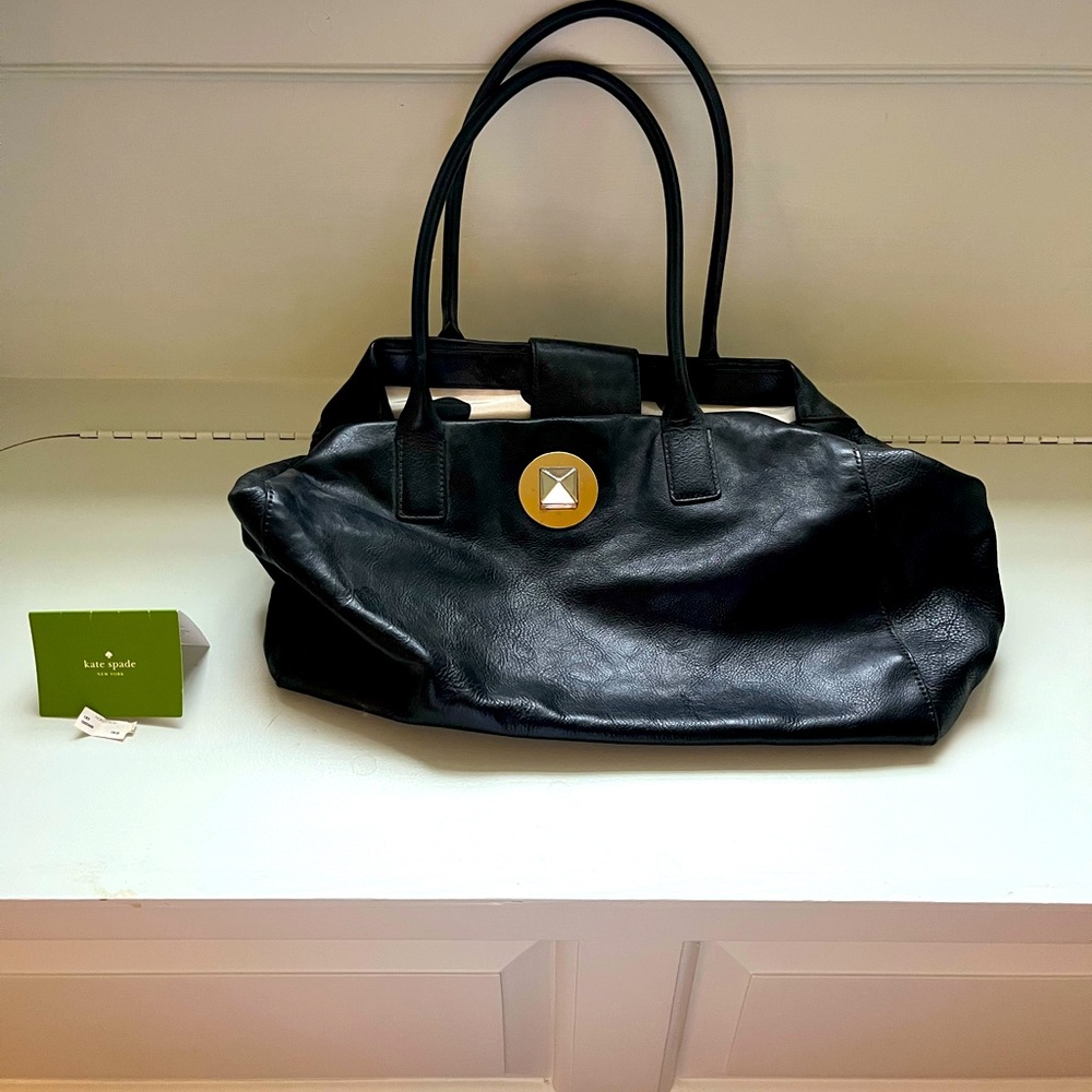 Kate Spade Black Handbag Tote (Vintage)